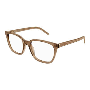 Saint Laurent Eyewear EyeGlass Square Frames in Brown - Frame Only
